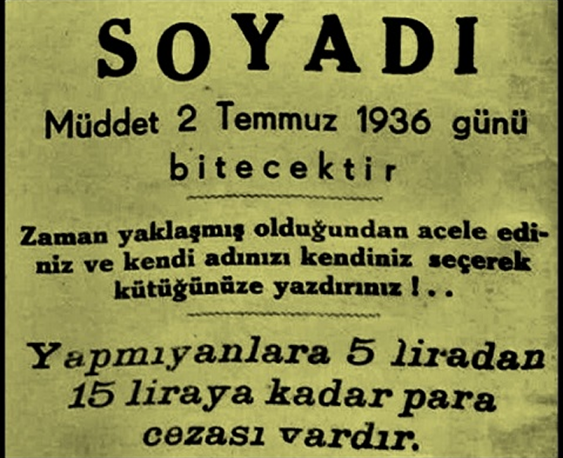 Soyadı Meselesi